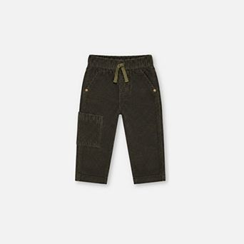 Baby Boy Stretch Corduroy Pants with Cargo Pocket