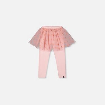 Baby Girl Leggings with Integrated Tulle Skirt