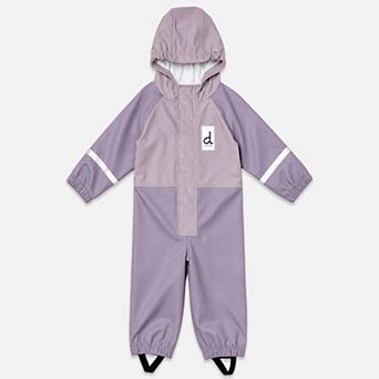 Big Kids Girl Adjustable Suspender Rain Overalls