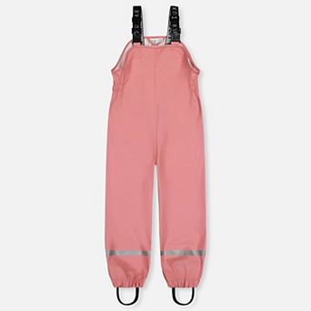 Big Kids Girl Adjustable Suspender Rain Overalls