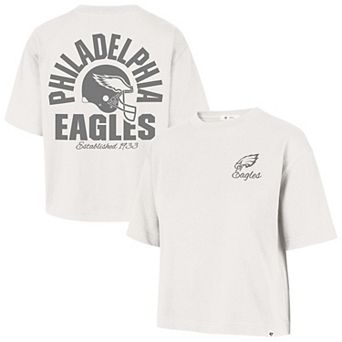Women's '47 Stone Philadelphia Eagles Photon Dust Foundational Reed City T-Shirt