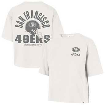 Women's '47 Stone San Francisco 49ers Photon Dust Foundational Reed City T-Shirt