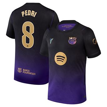 Men's Nike Pedri Purple Barcelona 2026/27 Away Stadium Replica Jersey