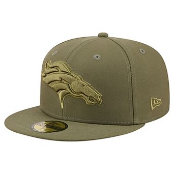 Men's New Era Olive Denver Broncos Color Pack 59FIFTY Fitted Hat