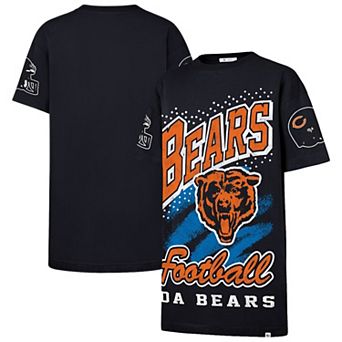 Women's '47 Navy Chicago Bears Oversized Gemstone Swash T-Shirt Dress