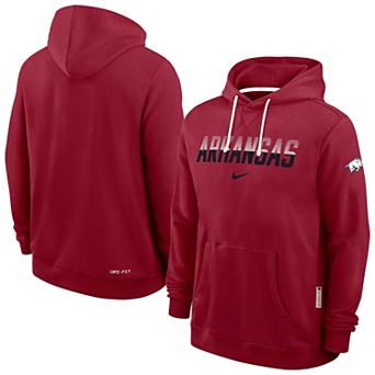Men's Nike Cardinal Arkansas Razorbacks 2026 Sideline Standard Issue Dri-FIT Hoodie