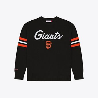 Men's Mitchell & Ness Black San Francisco Giants Head Coach Sweater