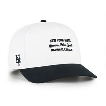 Men's '47 White/Black New York Mets Contemporary Two-Tone Hitch Adjustable Hat