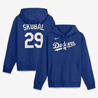 Men's Nike Tarik Skubal Royal Los Angeles Dodgers Home Name & Number Club Fleece Hoodie
