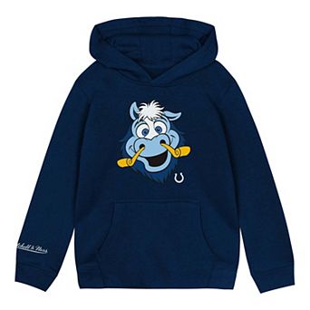 Preschool Mitchell & Ness Navy Indianapolis Colts Mascot Close Up Hoodie