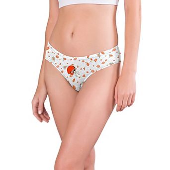 Women's Concepts Sport White Cleveland Browns Cora Allover Print Knit Panty