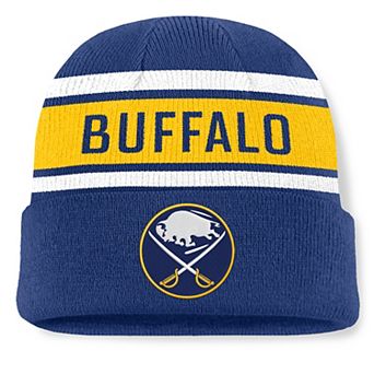Men's Fanatics Blue/Gold Buffalo Sabres Heritage Cuffed Knit Hat