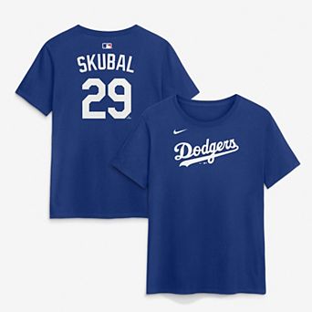 Women's Nike Tarik Skubal Royal Los Angeles Dodgers Name & Number T-Shirt
