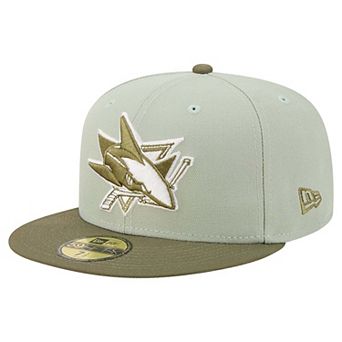 Men's New Era Sage Green/Olive San Jose Sharks Color Pack 59FIFTY Fitted Hat