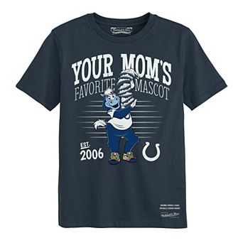 Preschool Mitchell & Ness Charcoal Indianapolis Colts Mascot Pie Stack T-Shirt