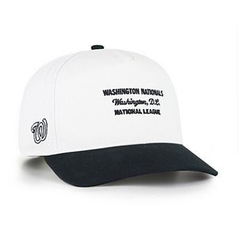 Men's '47 White/Black Washington Nationals Contemporary Two-Tone Hitch Adjustable Hat