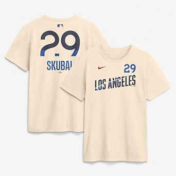 Men's Nike Tarik Skubal Cream Los Angeles Dodgers City Connect Name & Number T-Shirt