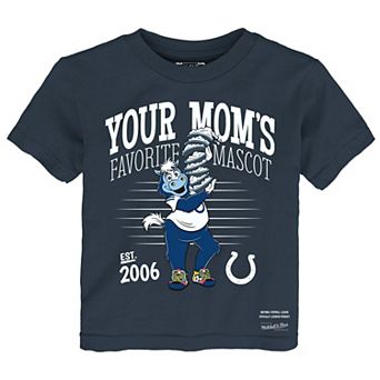 Toddler Mitchell & Ness Charcoal Indianapolis Colts Mascot Pie Stack T-Shirt