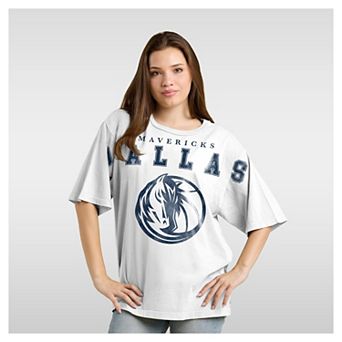 Women's Fanatics White Dallas Mavericks Spirit Relaxed Jersey T-Shirt