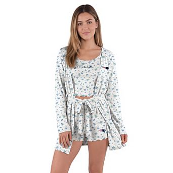 Women's Concepts Sport White/Royal New England Patriots Cora Hacci Knit Sleep Set