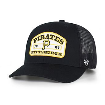Men's '47 Black Pittsburgh Pirates Roadway Trucker Adjustable Hat