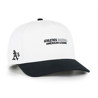 Men's '47 White/Black Athletics Contemporary Two-Tone Hitch Adjustable Hat