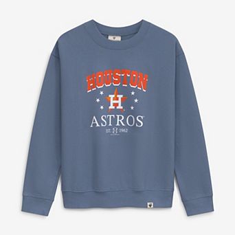 Girls Youth Soft as a Grape Navy Houston Astros Pigment Dyed Sweatshirt