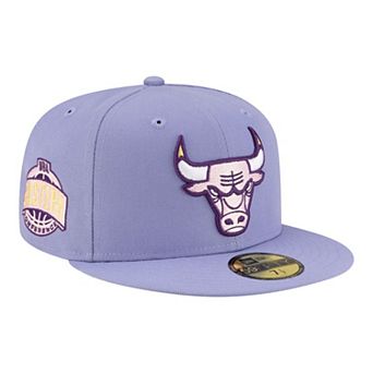 Men's New Era Lavender Chicago Bulls Color Pack 59FIFTY Fitted Hat