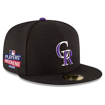 Men's New Era Black Colorado Rockies 2026 Players' Weekend Authentic Collection 59FIFTY Fitted Hat