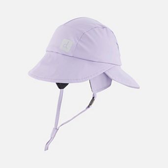 Toddlers Girl Wide-Brim Rain Hat with Ear and Neck Flaps