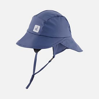 Toddlers Unisex Wide-Brim Rain Hat with Ear and Neck Flaps