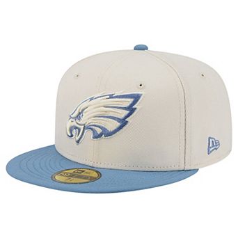 Men's New Era Cream/Blue Philadelphia Eagles Color Pack 59FIFTY Fitted Hat