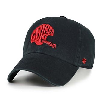 Men's '47 Black Nebraska Huskers Vault Clean Up Adjustable Hat