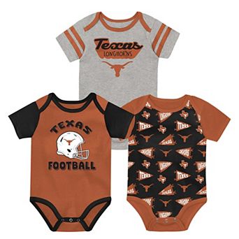 Newborn Outerstuff Brown Texas Longhorns Star Player Three-Piece Bodysuit Set