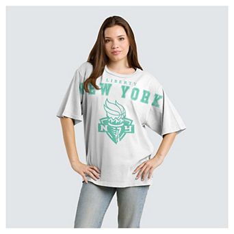 Women's Fanatics White New York Liberty Spirit Relaxed Jersey T-Shirt