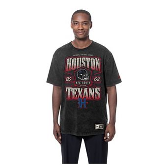 Men's New Era Black Houston Texans Mineral Wash T-Shirt