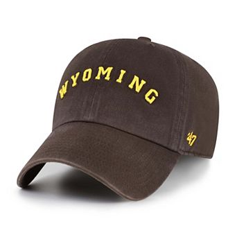 Men's '47 Brown Wyoming Cowboys Vault Clean Up Adjustable Hat