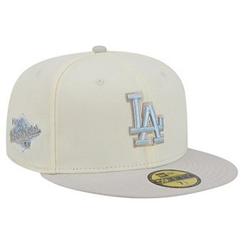Men's New Era Natural Los Angeles Dodgers Crisp Equinox World Series 59FIFTY Fitted Hat