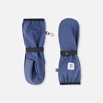 Toddlers Unisex Extended Cuff Rain Mittens with Adjustable Wrist