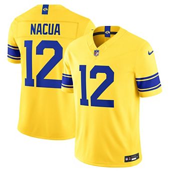 Men's Nike Puka Nacua Los Angeles Rams Classic Sol Vapor F.U.S.E. Stitched Limited Jersey