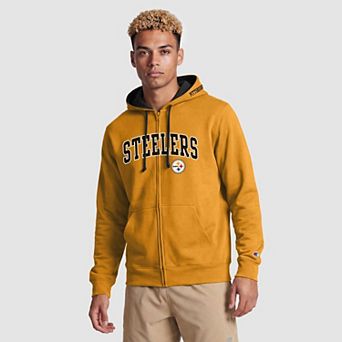 Men's Champion Gold/Black Pittsburgh Steelers Full-Zip Hoodie