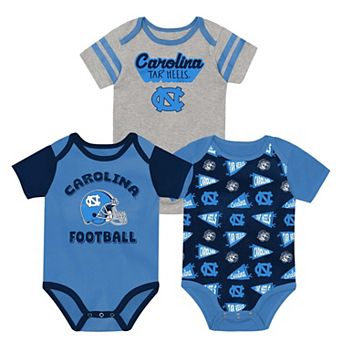 Newborn Outerstuff Carolina Blue North Carolina Tar Heels Star Player Three-Piece Bodysuit Set