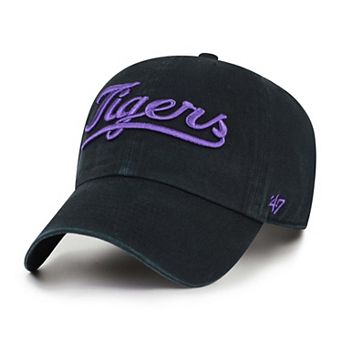 Men's '47 Black LSU Tigers Vault Clean Up Adjustable Hat