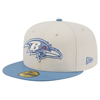Men's New Era Cream/Blue Baltimore Ravens Color Pack 59FIFTY Fitted Hat