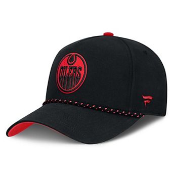 Men's Fanatics Black Edmonton Oilers Canada Military Appreciation Authentic Pro A-Frame Adjustable Hat