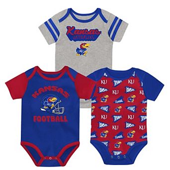 Newborn Outerstuff Royal Kansas Jayhawks Star Player Three-Piece Bodysuit Set