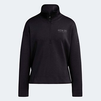 Women's adidas Black Arizona State Sun Devils Soft Lux Quarter-Zip Top