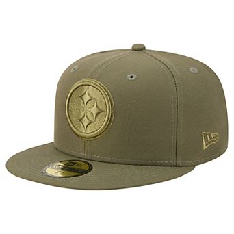 Men's New Era Olive Pittsburgh Steelers Color Pack 59FIFTY Fitted Hat