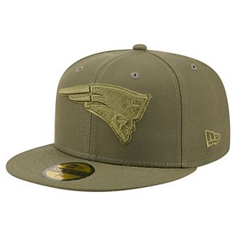 Men's New Era Olive New England Patriots Color Pack 59FIFTY Fitted Hat