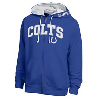 Men's Champion Royal/White Indianapolis Colts Full-Zip Hoodie